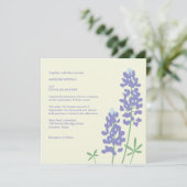 Texas BlueBonnets Einladung (Stehend Vorderseite)