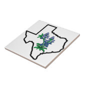 Texas Bluebonnets Fliese (Seite)