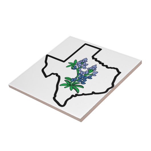 Texas Bluebonnets Fliese (Seite)