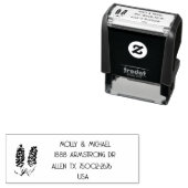 Texas Bluebonnets Floral Wedding Rücksendeadresse Permastempel (Beispiel)