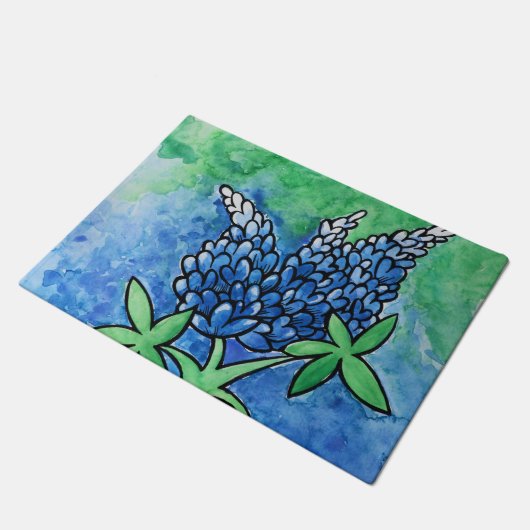 Texas Bluebonnets Fußmatte (Schrägansicht)