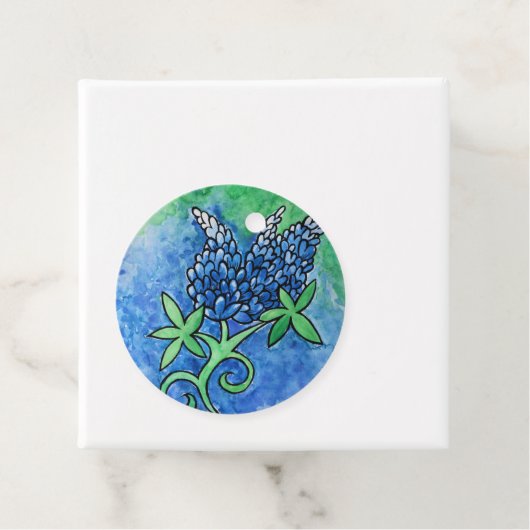 Texas Bluebonnets Geschenkanhänger (Beispiel)