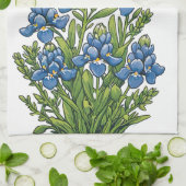 Texas Bluebonnets Geschirrtuch (Gefaltet)