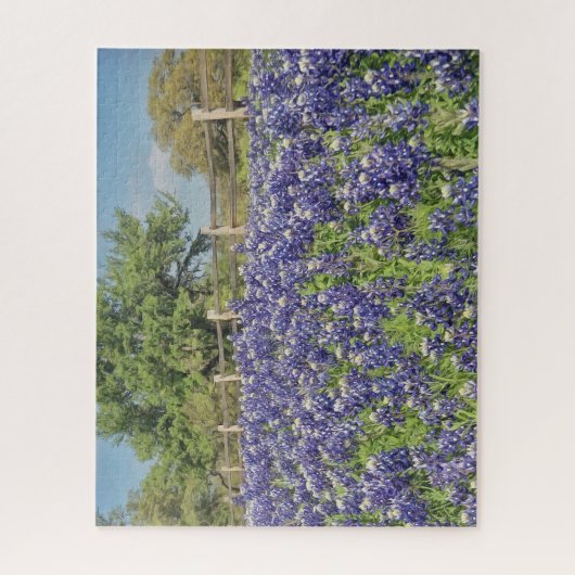 Texas Bluebonnets großes Puzzle (Vertikal)