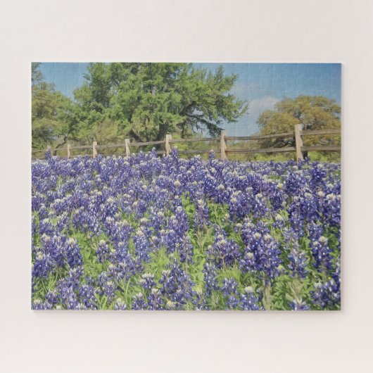 Texas Bluebonnets großes Puzzle (Horizontal)
