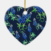 Texas Bluebonnets Keramik Ornament (Hinten)