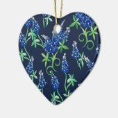 Texas Bluebonnets Keramik Ornament (Links)