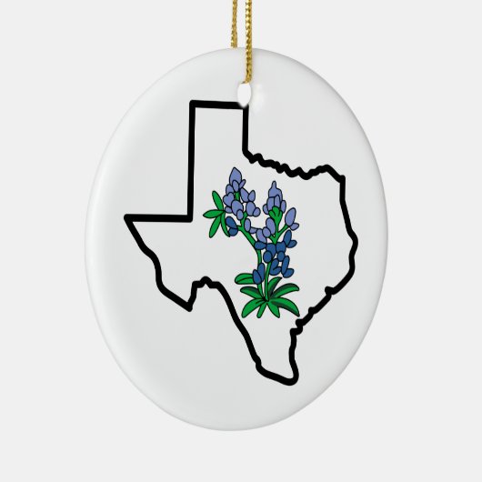 Texas Bluebonnets Keramik Ornament (Rechts)