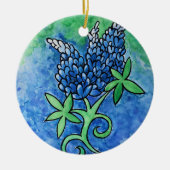 Texas Bluebonnets Keramik Ornament (Vorne)