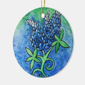 Texas Bluebonnets Keramik Ornament (Links)