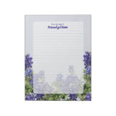 Texas Bluebonnets Lined Notizblock (Rotiert)