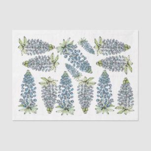 Texas Bluebonnets Lupines - Dekoupage Tissue Paper Seidenpapier
