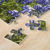 Texas bluebonnets (Lupinus texensis) und Eiche Puzzle (Seite)