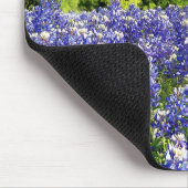 Texas Bluebonnets nach Art von Landeszaun Mousepad (Ecke)