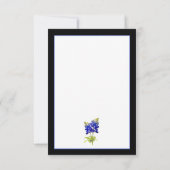 Texas Bluebonnets on Blue, Spring Wedding Dankeskarte (Rückseite)