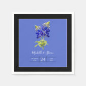Texas Bluebonnets on Blue, Spring Wedding Serviette (Vorderseite)