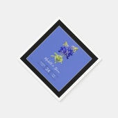 Texas Bluebonnets on Blue, Spring Wedding Serviette (Ecke)