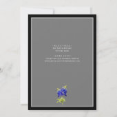 Texas Bluebonnets on Dark Gray, Spring, Bridal Einladung (Rückseite)