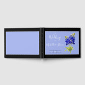 Texas Bluebonnets on Slate Blue, Spring Wedding Gästebuch (Voll)