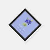 Texas Bluebonnets on Slate Blue, Spring Wedding Serviette (Ecke)