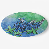 Texas Bluebonnets Pappteller (Schrägansicht)