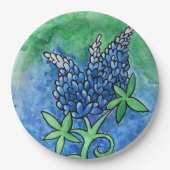 Texas Bluebonnets Pappteller (Vorderseite)