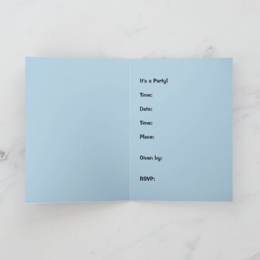 Texas Bluebonnets Party Einladung (Innenseite)