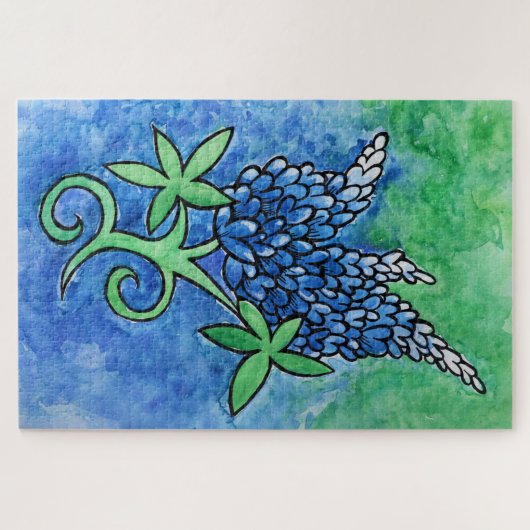 Texas Bluebonnets Puzzle (Horizontal)