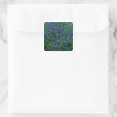 Texas Bluebonnets Quadratischer Aufkleber (Tasche)