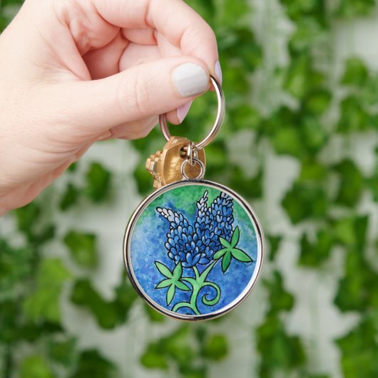 Texas Bluebonnets Schlüsselanhänger (Hand)