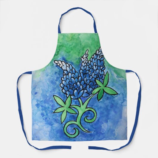 Texas Bluebonnets Schürze (Vorderseite)