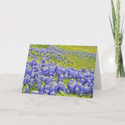 Texas Bluebonnets Scripture Card 1 Timothy 1:14 Karte (Vorderseite)