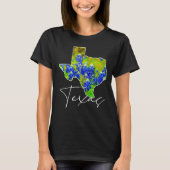 Texas Bluebonnets Staat von Texas Fine Art T-Shirt (Vorderseite)