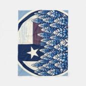 Texas Bluebonnets Staatsflagge Texanischer Stolz Fleecedecke (Vorderseite)