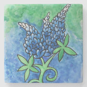 Texas Bluebonnets Steinuntersetzer (Vorderseite)