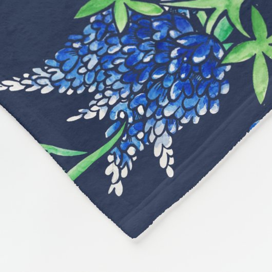Texas Bluebonnets Texan Fleecedecke (Ecke)