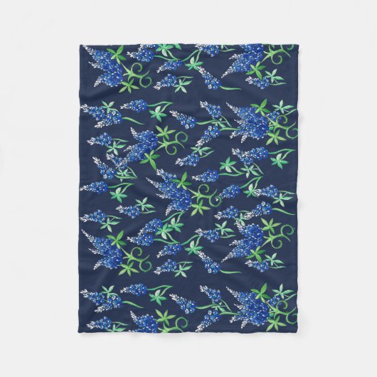 Texas Bluebonnets Texan Fleecedecke (Vorderseite)