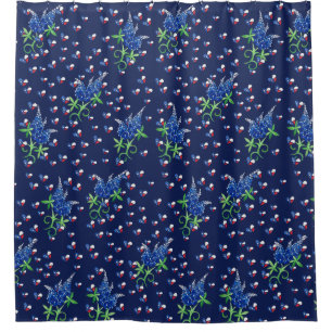 Texas Bluebonnets Texan Lone star Staat Duschvorhang