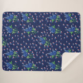 Texas Bluebonnets Texan Lone star Staat Sherpadecke (Vorderseite (Horizontal))