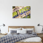 Texas Bluebonnets um einen Länderzaun Leinwanddruck (Insitu (Schlafzimmer))