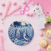 Texas Bluebonnets und Northern Mockingbird Texan Pappteller (Party)