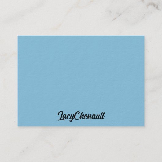 Texas Bluebonnets Visitenkarte (Rückseite)