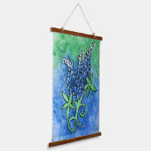 Texas Bluebonnets Wandteppich Mit Holzrahmen (Gewinkelt)