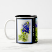 Texas Bluebonnets Zweifarbige Tasse (Links)