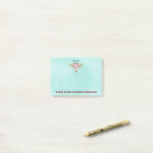 Texas Boho Kuhschädel mit Blume Chic Trendy Post-it Klebezettel (Auf Schreibtisch)