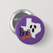 Texas Boo Y'all Halloween Button (Vorne & Hinten)