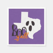Texas Boo Y'all Halloween Serviette (Vorderseite)
