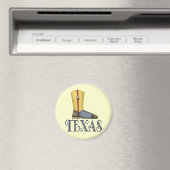 Texas Boot Design Geschenk Magnet (In Situ (Geschirrspüler))