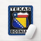Texas Bosnian American Sign Mousemat Mousepad (Mit Mouse)