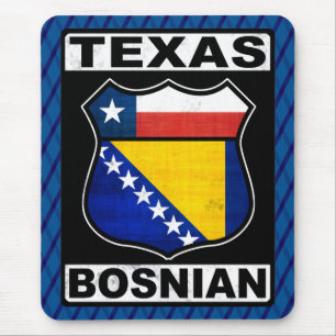 Texas Bosnian American Sign Mousemat Mousepad